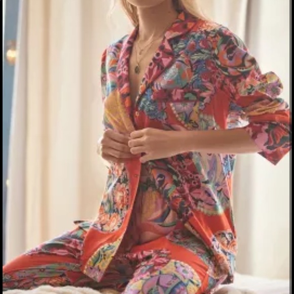 Anthropologie Other - NEW!  ANTHROPOLOGIE Alexandra Farmer Flannel PJ Top, Sz S.